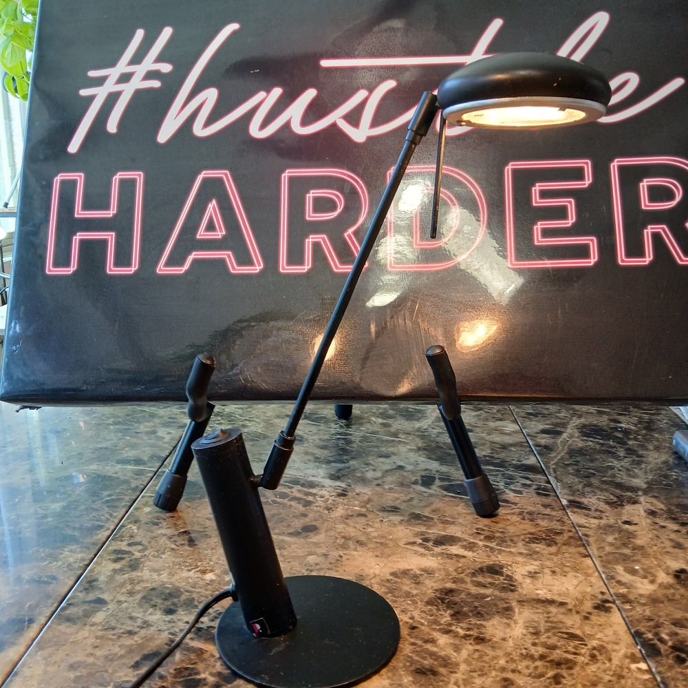 Black LED Desk Lamp with Adjustable Arm